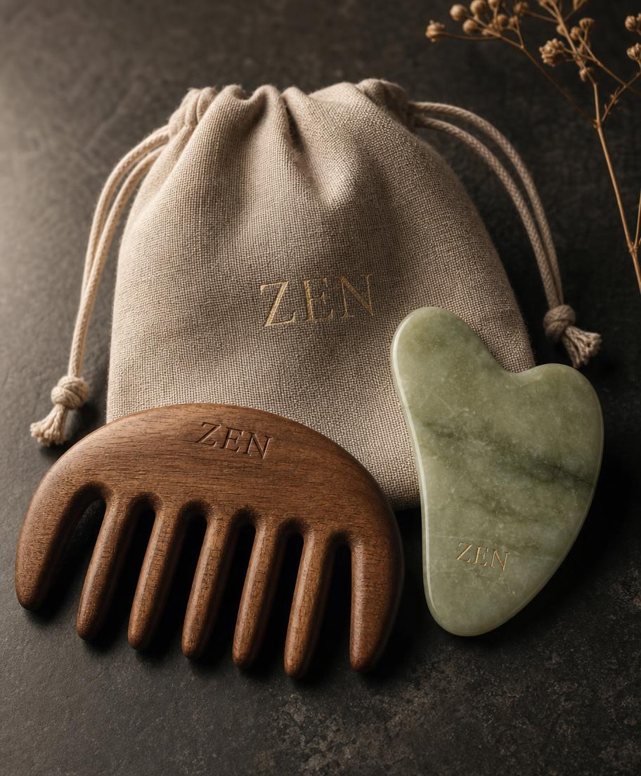ZEN Ritual Tools — Comb & Gua Sha